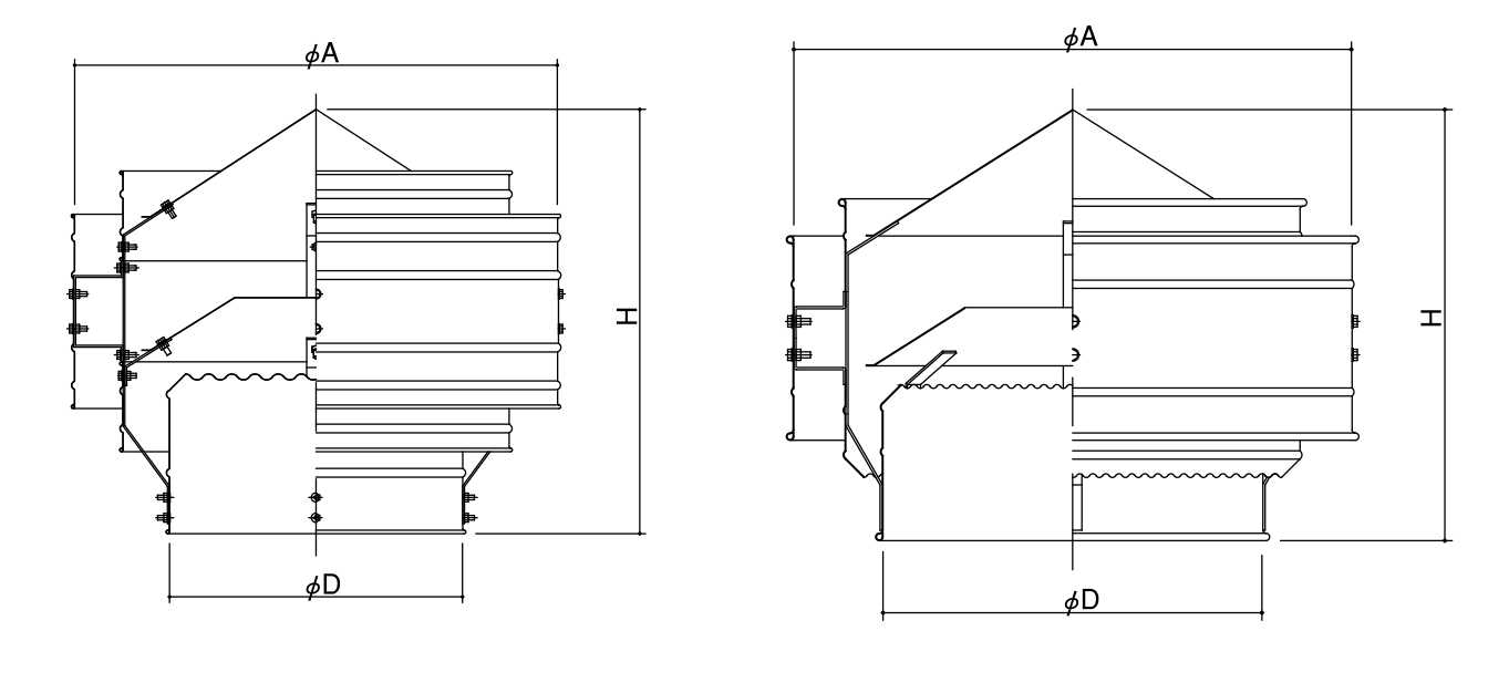 三和式ベンチレーター ルーフファン 危険物倉庫用自然換気 SB-114 - 4