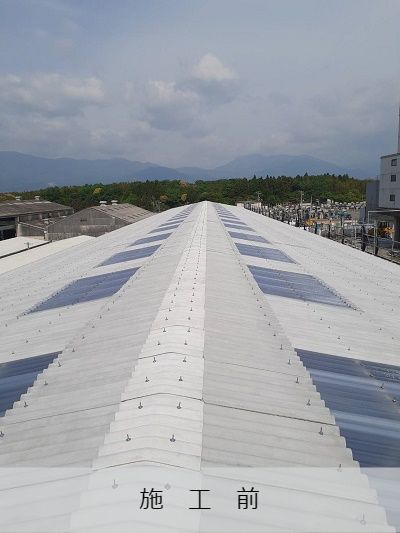 某工場屋上換気扇設置工事