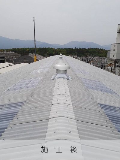 某工場屋上換気扇設置工事